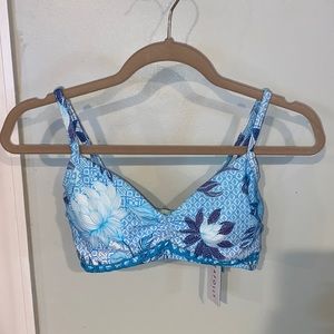 Seafolly Bali Hai Iceberg Wired Swim Bralette NWT-US Size 4